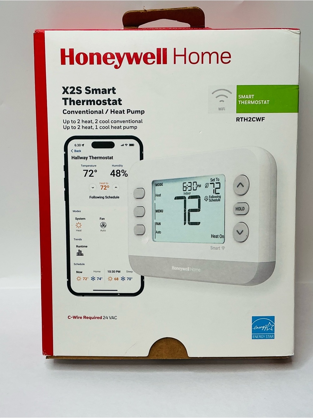 Honeywell Home X2S Smart Thermostat, Conventional/Heat Pump, Wi-Fi Thermostat - Picture 3 of 10